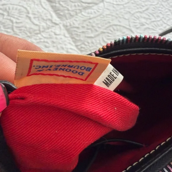 Dooney & Bourke Colorful Letter Print Shoulder Bag - Picture 9 of 9